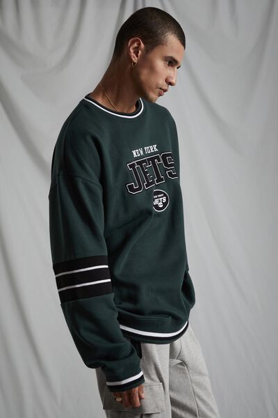 Oversized Nfl Crew, LCN NFL CLUB GREEN/NY JETS TIPPED