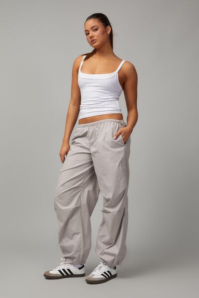 Side Toggle Parachute Pant, SOFT NEUTRAL