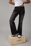 Low Rise Kick Flare Jean, BLACK/WHITE STITCH - alternate image 5