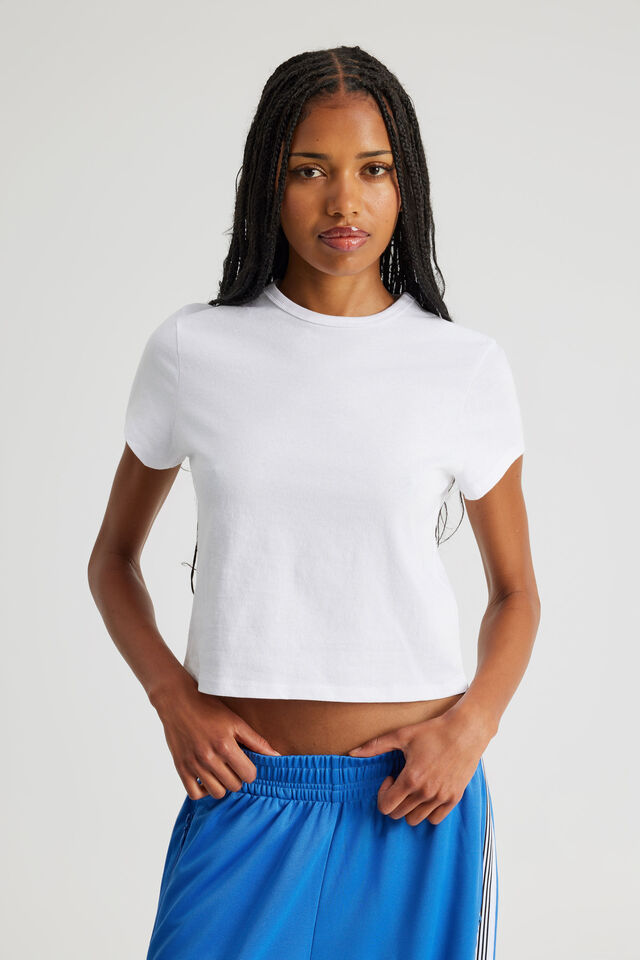 Authentics Short Sleeve Tee, WHITE