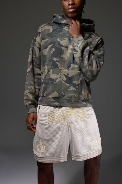 Nfl Basketball Short, LCN NFL BEIGE/NEW YORK GIANTS STEALTH