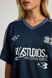 V Neck Sports Jersey, NAVY BLAZER/NY STUDIO - alternate image 4