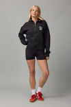 Slouchy Graphic Qtr Zip, PHANTOM/NYC - alternate image 2
