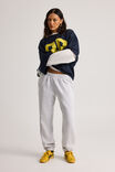Cuffed Slouchy Trackpant, SILVER MARLE - alternate image 2