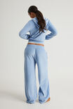Notion Velour Wide Leg Track Pant, NTN BLUE MIST - alternate image 3