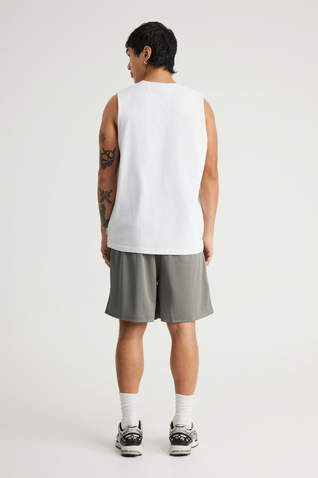 Notion Mesh Short, IRON/NTN SUPER LOGO