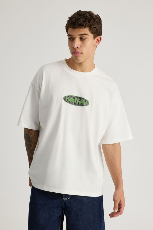 Half Half Heavyweight Box Fit Graphic Tshirt, HH CLOUD/HALF HALF HIVE PILL