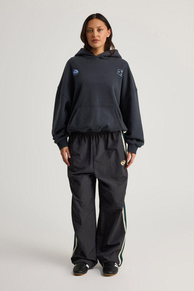 Open Gallery Baggy Nylon Track Pant, OG SLATE/KELP