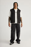 Half Half Reversible Vest, BLACK - alternate image 2