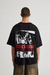 Box Fit Music Merch T Shirt, LCN BRA BLACK/TUPAC ME AGAINST THE WORLD - alternate image 3