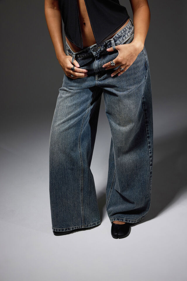 Mid Rise Baggy Jean, SUNSET INDIGO