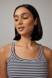 Longline Tank, NAVY/WHITE STRIPE - alternate image 4