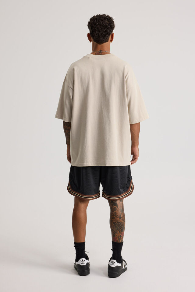 Nfl Basketball Short, LCN NFL PIRATE BLACK/NEW YORK GIANTS INFILL