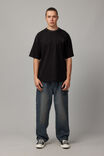 Oversized Nfl T Shirt, LCN NFL BLACK/RAIDERS TONAL NECK RIB - alternate image 2