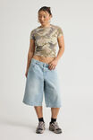 Mega Baggy Jort, OCEAN BLUE - alternate image 2