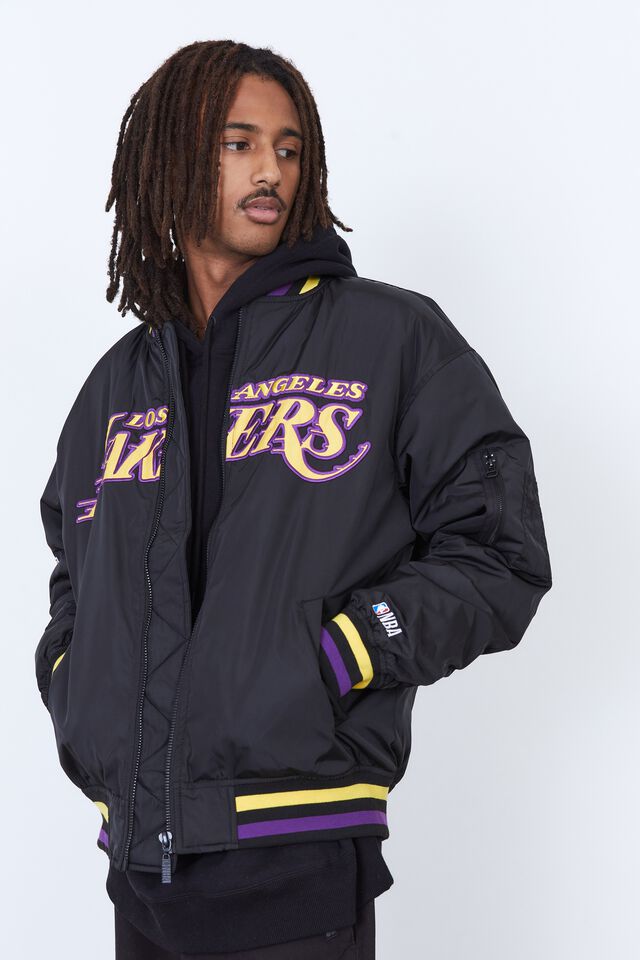 NBA LA Lakers Bomber Jacket, LCN NBA/BLACK LAKERS
