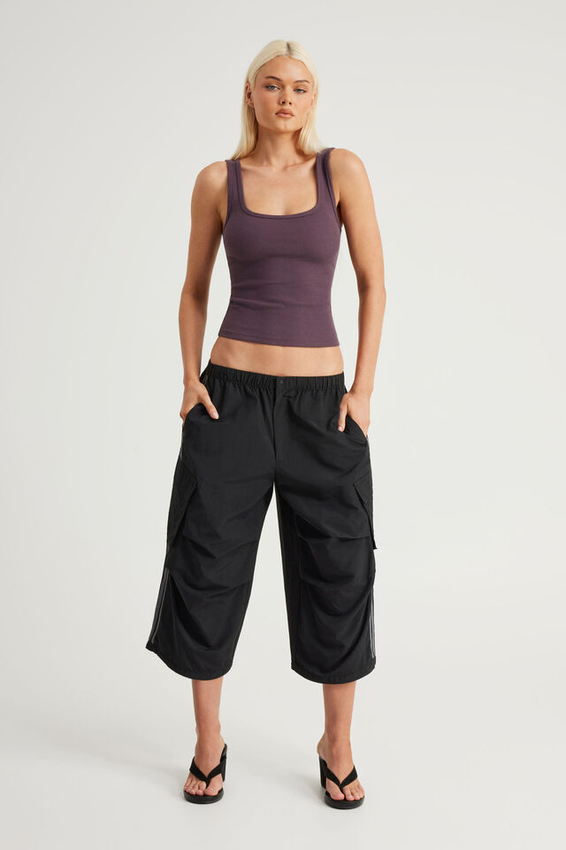 Jumbo 3/4 Pull On  Capri, NAMESAKE BLACK