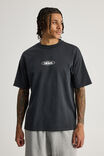 Heavyweight Box Fit Nfl Tshirt, LCN NFL RAIDERS WASHED SLATE/OAKLAND BARCODE - alternate image 3