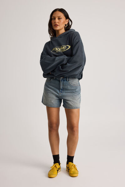 90 S Classic Denim Short, WASHED OUT BLUE