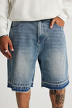 Notion Baggy Denim Short, SOFT TINT/ROLL DOWN HEM - alternate image 4