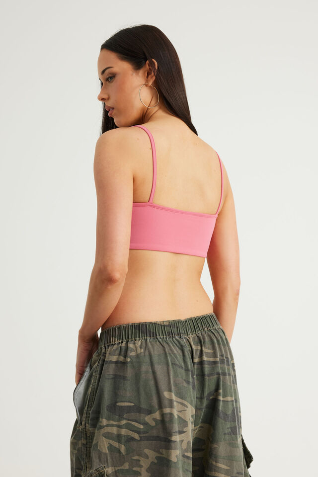 Snatched Crop Cami, HYPER PINK