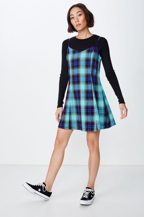 Fit N Flare Dress, SKYLAR CHECK