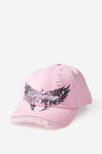 Notion Angel Wings Cap, NTN PINK W WINGS