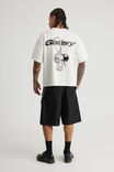 Open Gallery Baggy Denim Short, PLEATED BLACK RAW - alternate image 3