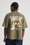 South Park X Half Half Box Fit Tshirt, LCN SOU PORTLAND MOSS/CARTMAN BURGER - alternate image 3