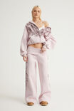 Wide Waistband Trackpant, NTN PINK DUST/GOTHIC SCRIPT - example image 3