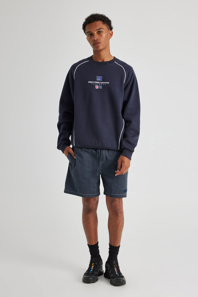 Panelled Nfl Crew, LCN NFL NAVY BLAZER/GIANTS PANELLING