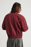 Half Half Zip Through Jacket, RUBY CHECK - alternate image 3