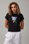 Betty Boop Slim Fit Graphic Tee, LCN BBP BLACK  / FAIRY BETTY - alternate image 1