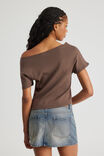 One Shoulder Graphic Tee, MUD/72 - alternate image 3