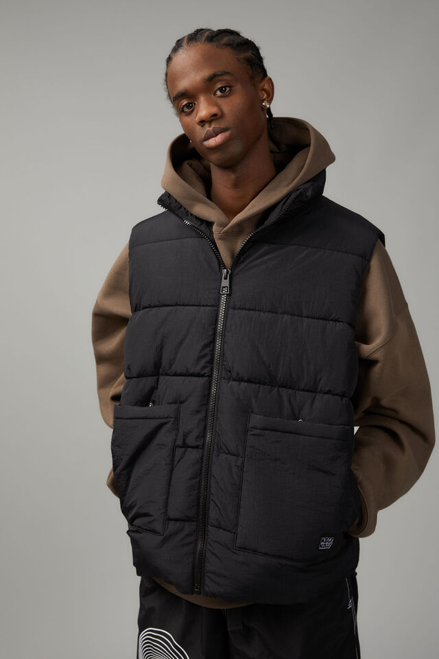 Everyday Puffer Vest, BLACK