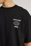 Box Fit Nfl Tshirt, LCN NFL RAIDERS BLACK/WORLDWIDE SUPERSCRIPT - alternate image 4