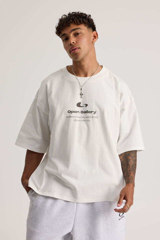 Open Gallery Vintage Heavyweight Cropped Tshirt, OG CLOUD/INTERCONTINENTAL AESTHETICS