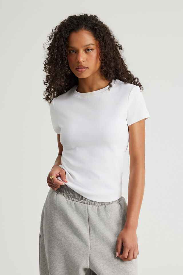 Authentics Fitted Tee, WHITE