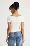 Boat Neck Graphic Tee, CLOUD / MATERIAL GIRL - example image 3