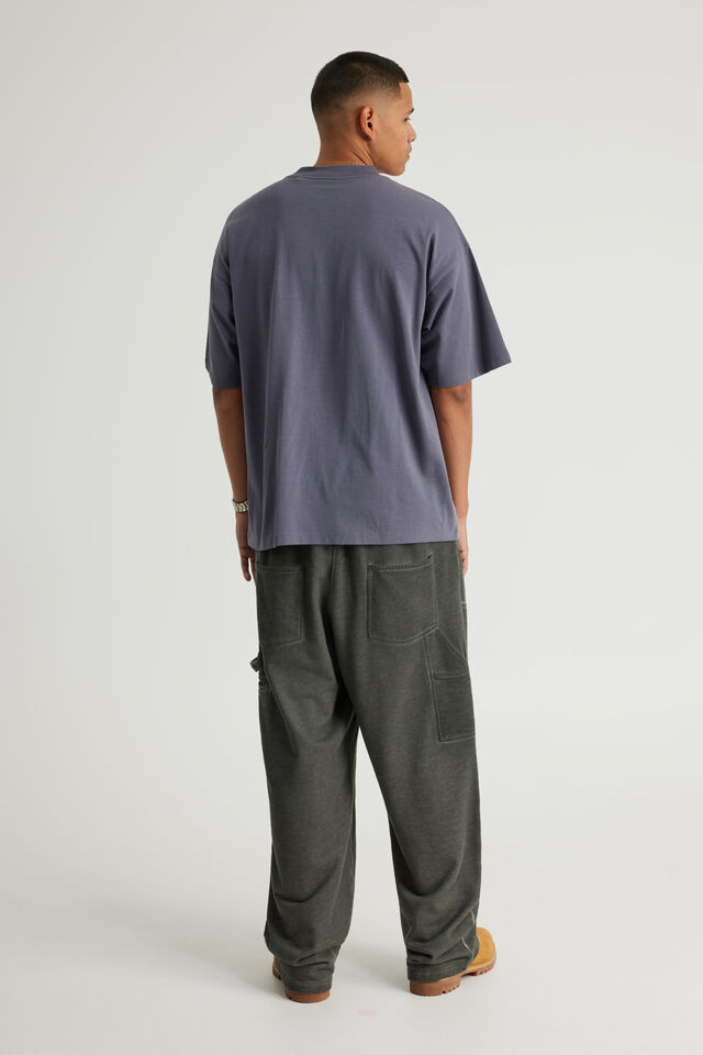 Baggy Trackpant, NTN OIL WASH BLACK