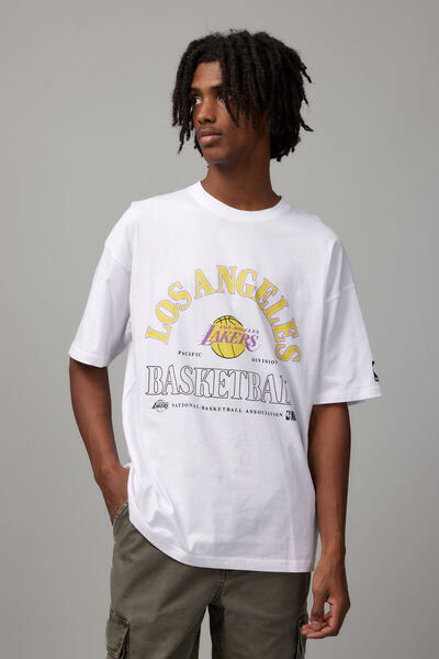 Oversized Nba T Shirt, LCN NBA WHITE/ LA LAKERS PROPERTY