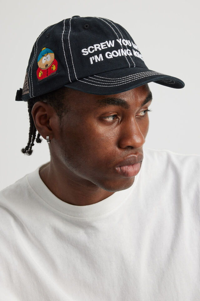 South Park X Half Half Cap, LCN SOUTH PARK HH CARTMAN BLACK
