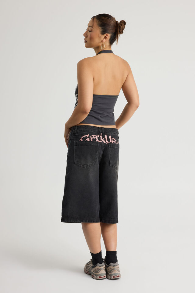 Mega Baggy Jort, MIDNIGHT BLACK_GRL WRLD