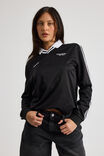Long Sleeve Fitted Sports Jersey, BLACK/SPORTS & REC - alternate image 1