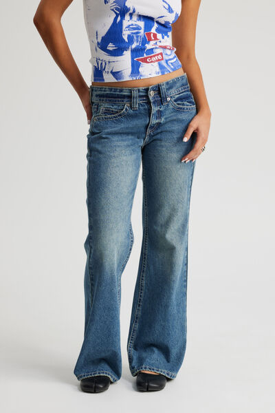 Luca Low Rise Bootleg Jean, SUGAR RUSH BLUE
