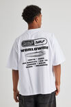 Half Half Heavyweight Box Fit Graphic Tshirt, HH WHITE/WORLDWIDE WEB - alternate image 3