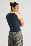 Fitted Graphic Tee, SEAL/DAFFODIL NTN - alternate image 3