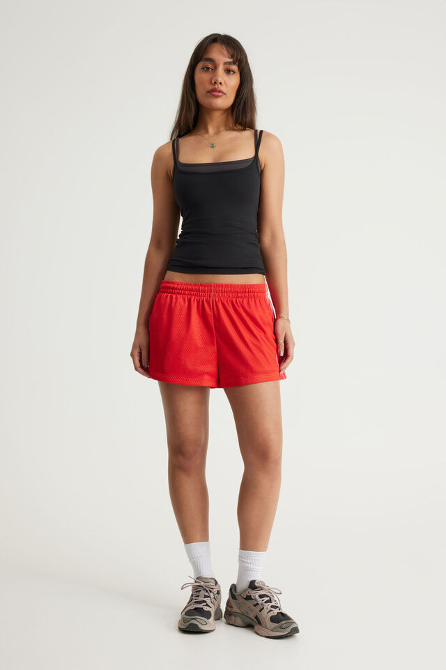 Micro Bball Short, RED_HYPER PINK_MESH