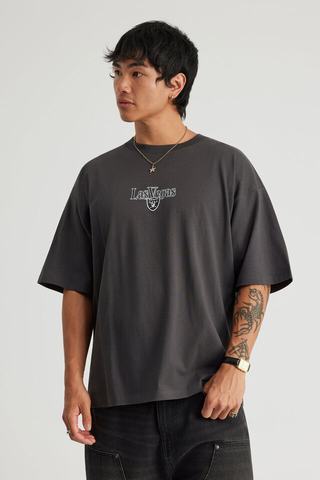 Box Fit Nfl Tshirt, LCN NFL SLATE/RAIDERS CLASSIC