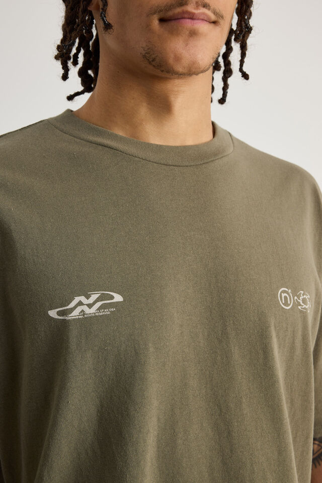 Notion Vintage Graphic Tshirt, NTN PORTLAND MOSS/DISPLACED